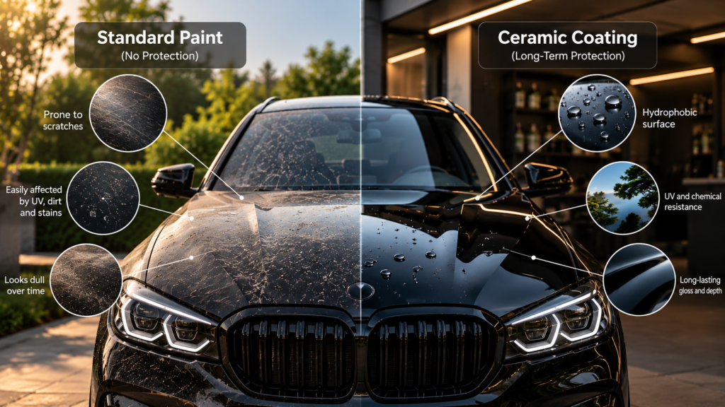 Ceramic Coating vs Paint Protection